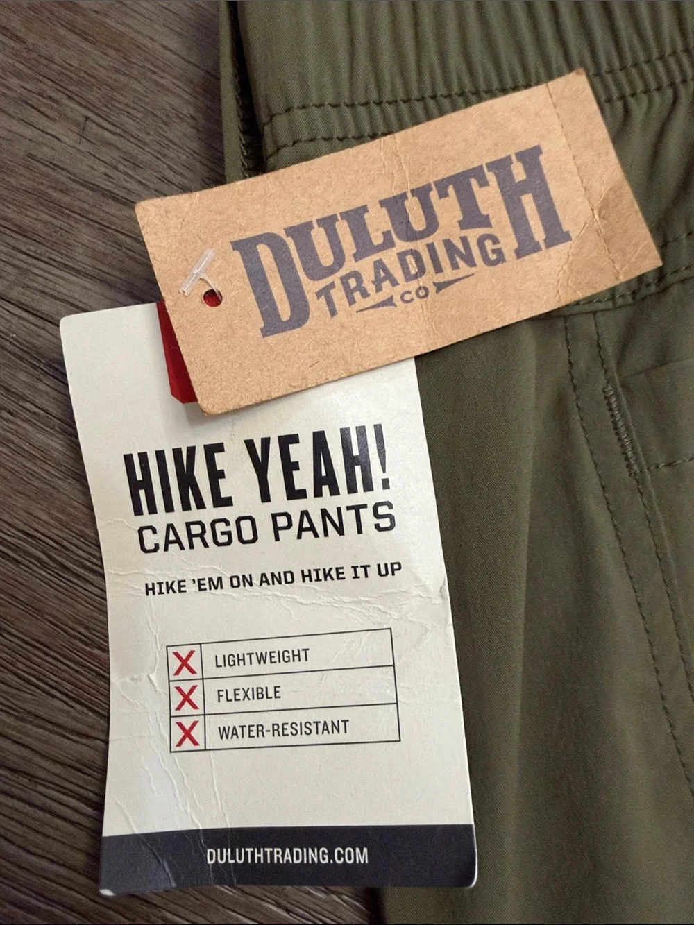 Big and Tall, Duluth Trading Co Men's Cargo Pants in Olive Drab